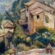 Painting "Old houses in Cagne"