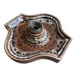 Vintage Fat Lava ceramic Hustadt Leuchten wall lamp