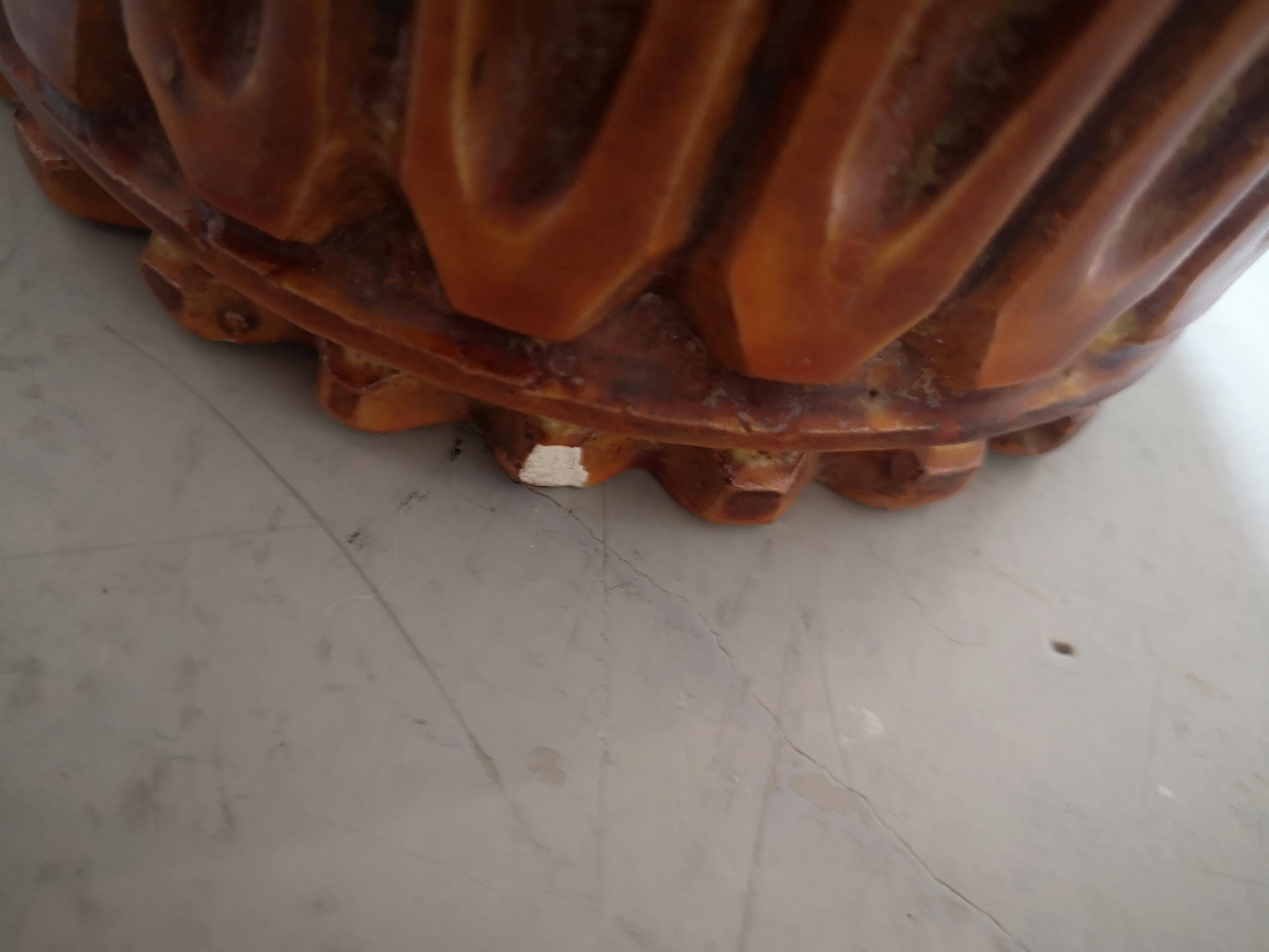 Large ceramic vase signed marius bessone vallauris 1950