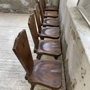 Solid oak chairs Savoyard cap popular art