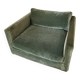 Fauteuil une place et demie Home Spirit en velours vert