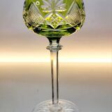 Box of 4 Val Saint Lambert "Berncastel" no. 204 Roemer glass – Belgium 1905