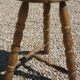Vintage wooden tripod stool