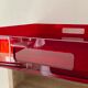 Design top in red plexiglass