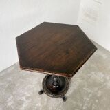 1900 lion paw pedestal table