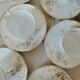6 tasses à café en porcelaine fine