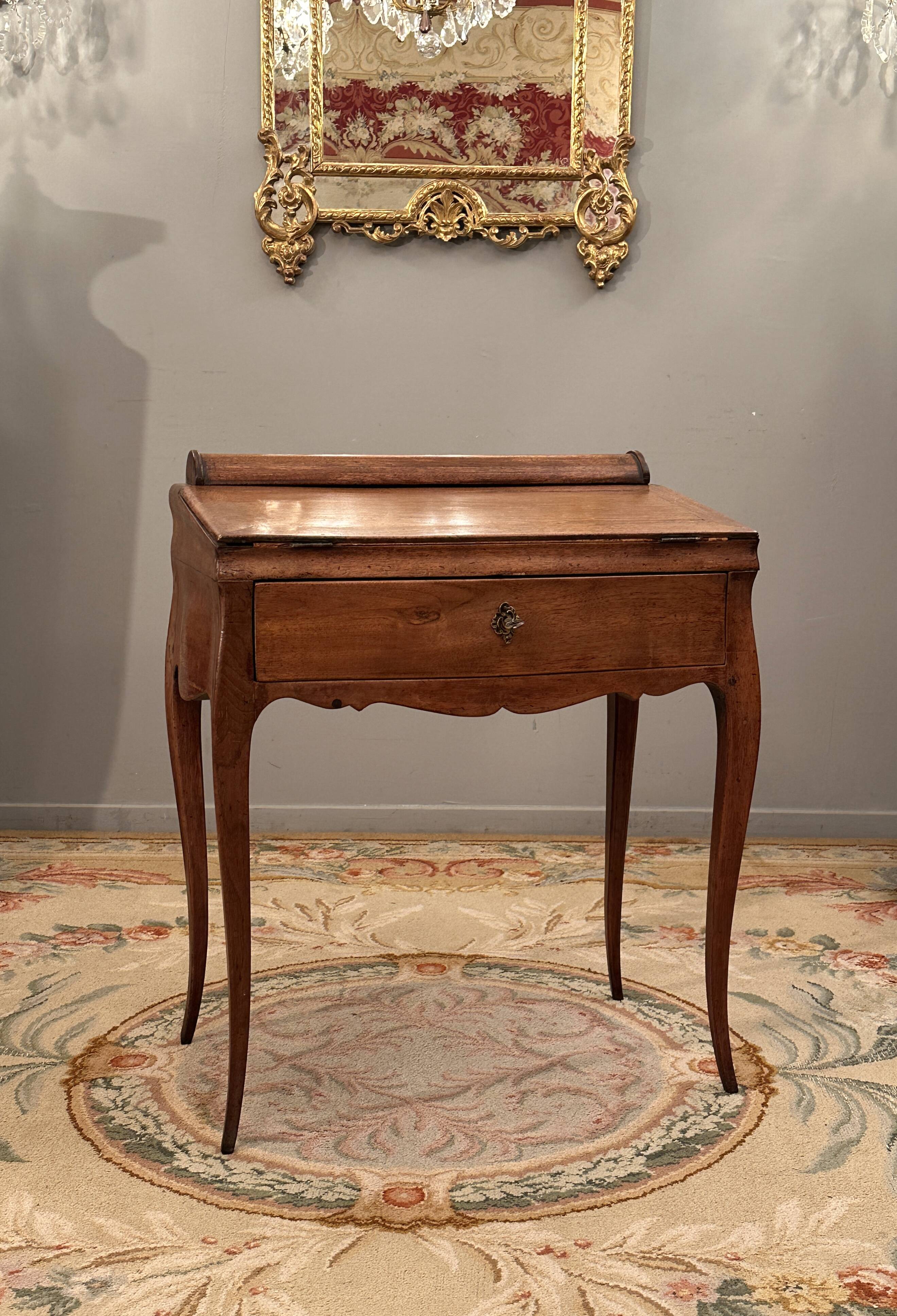 Small louis xv xviiith period walnut system desk