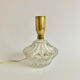 Lamp base glass and brass, 1960s