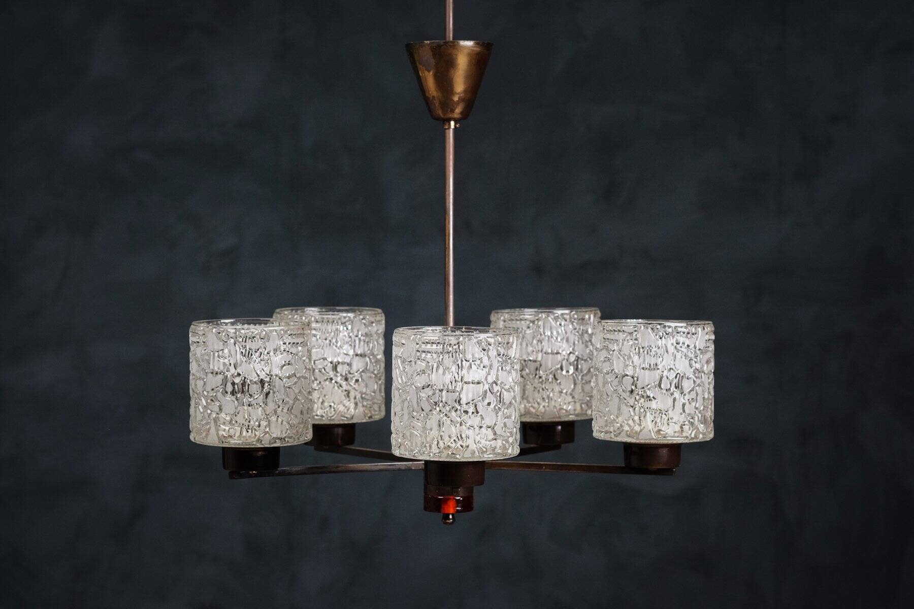 Lustre by Carl Fagerlund for Orrefors, 1950s