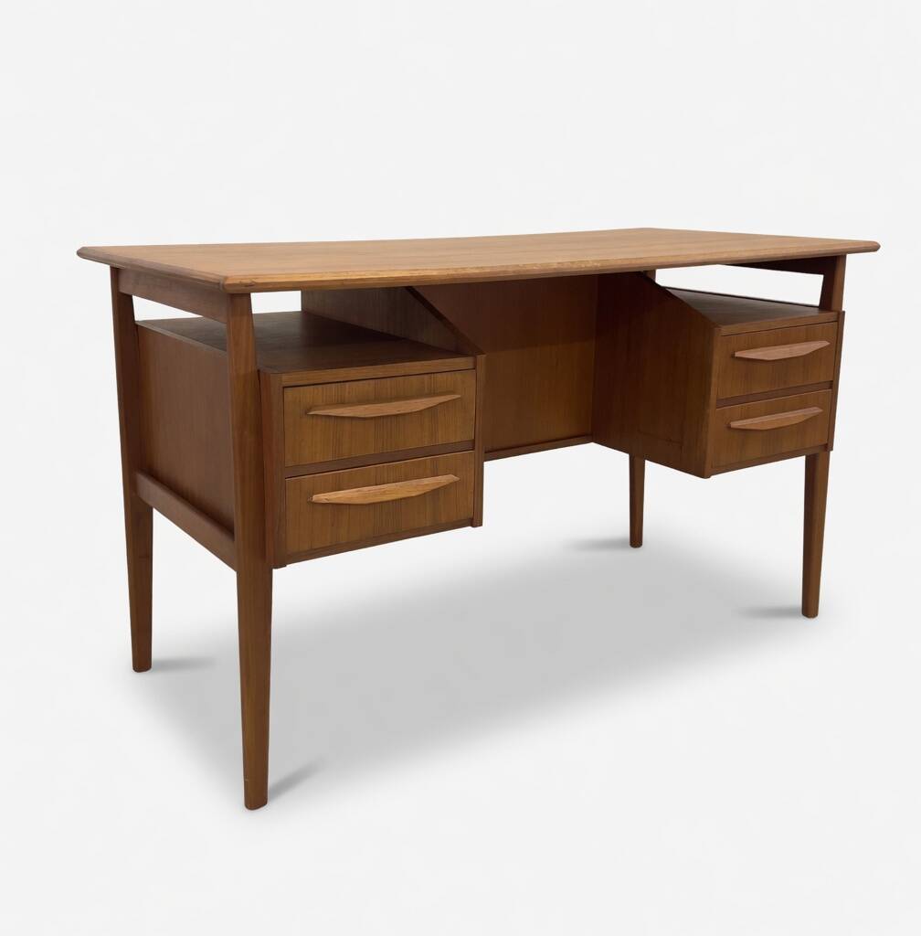 Teak Desk By Gunner Nielsen For Tibergaard, 1960s.