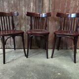 Turned wood bistro chair