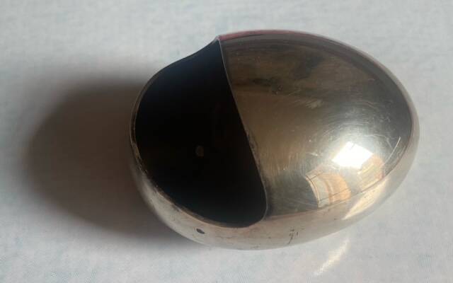 Silver-plated egg ashtray by Carl Cohr, Denmark