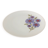 Plat en porcelaine motifs fleurs Bavaria Germany
