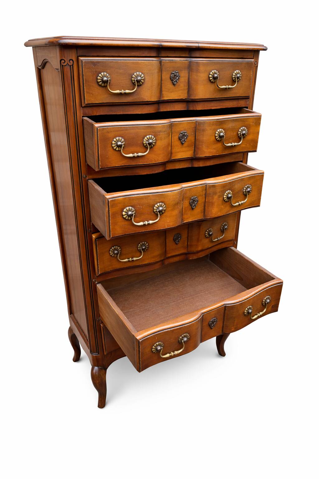 Louis XV Bow-Shape Chest of Drawers