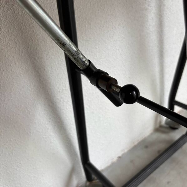 Chariot de machine à écrire vintage - table d'appoint en teck