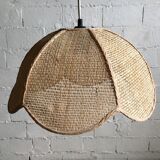 Vintage wicker hanging lamp