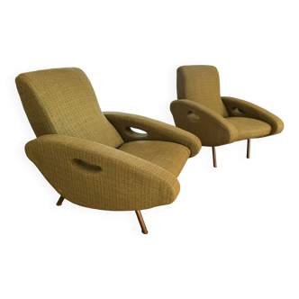 Pair of François Letourneur Armchairs for Maurice Mourra 1950