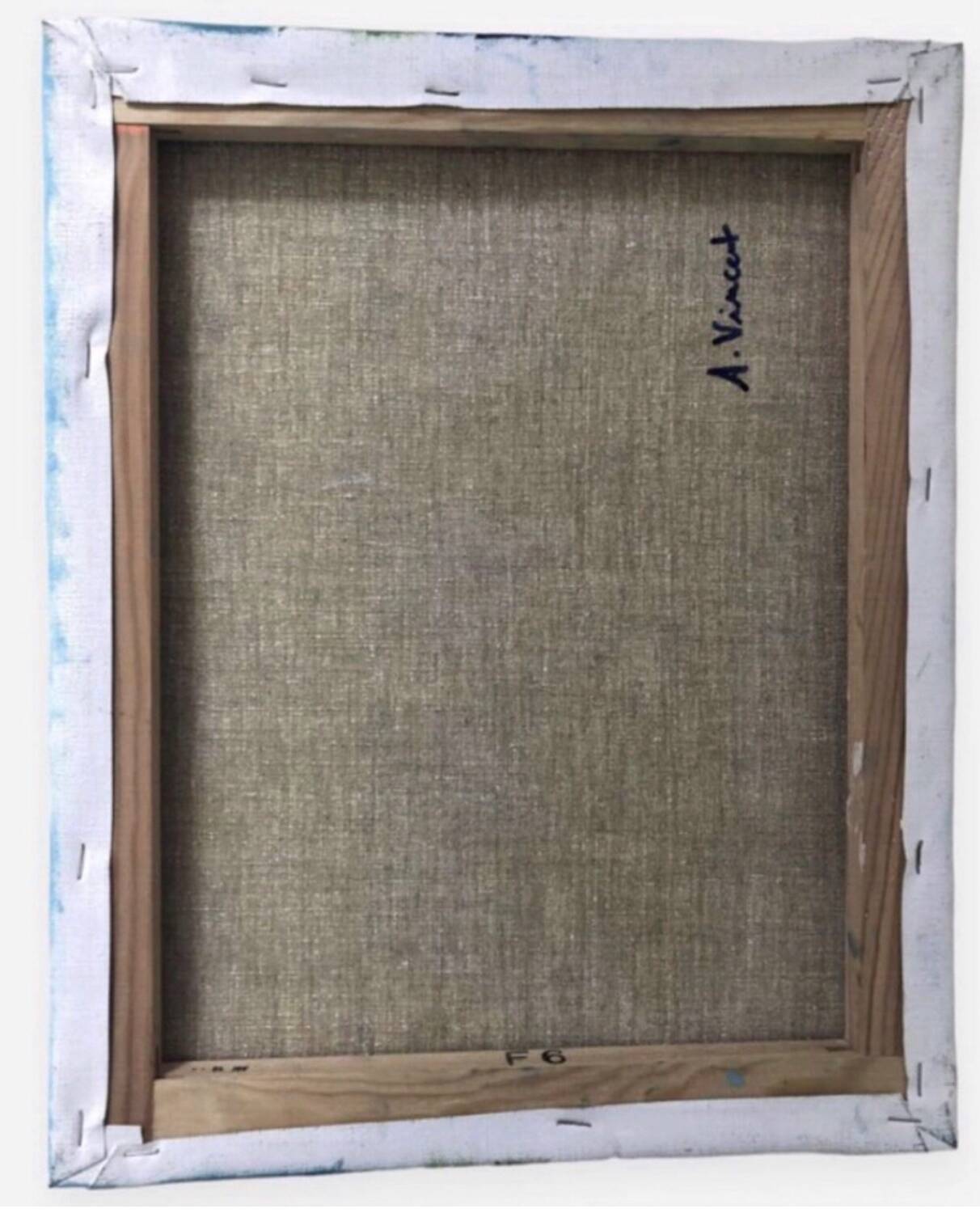 Abstract yellow painting