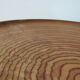 1950s wooden circular flat bowl plate pink beech