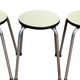 Vintage stackable stools Formica beige 1960