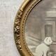 Art Deco oval frame in gilded stucco and wood