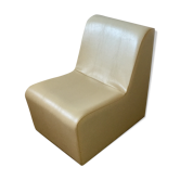 Chauffeuse beige vintage