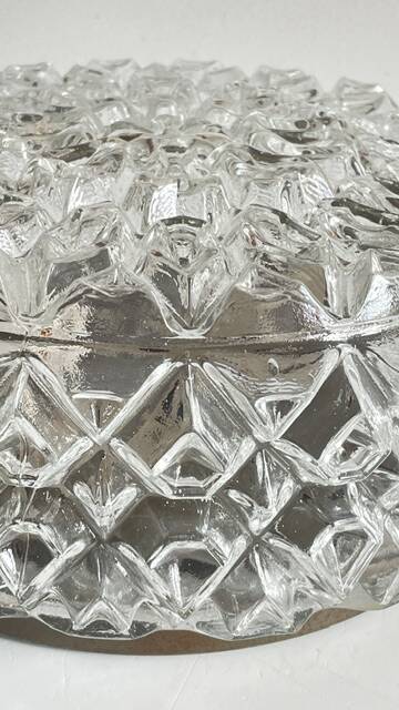 APPLIQUE Semi-Crystal Ceiling Light 1950s