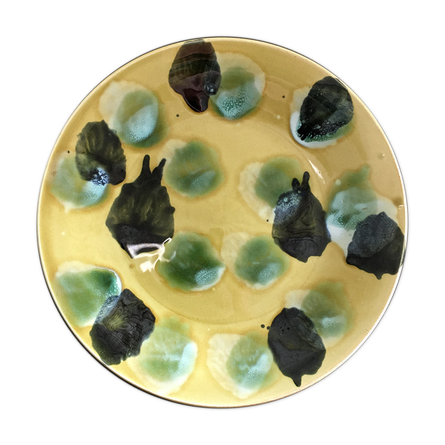 Speckled decorative plate