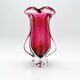 Organic Art Vase Josef Hospodka - Sommerso Ruby/Mandarin