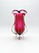Vase d'Art organique Josef Hospodka - Sommerso rubis, mandarine