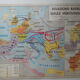 Carte scolaire Gaule Romaine et Invasions Barbares 1967