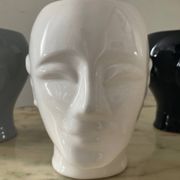 Series of 4 vintage ceramic head vases from the 70s and 80s