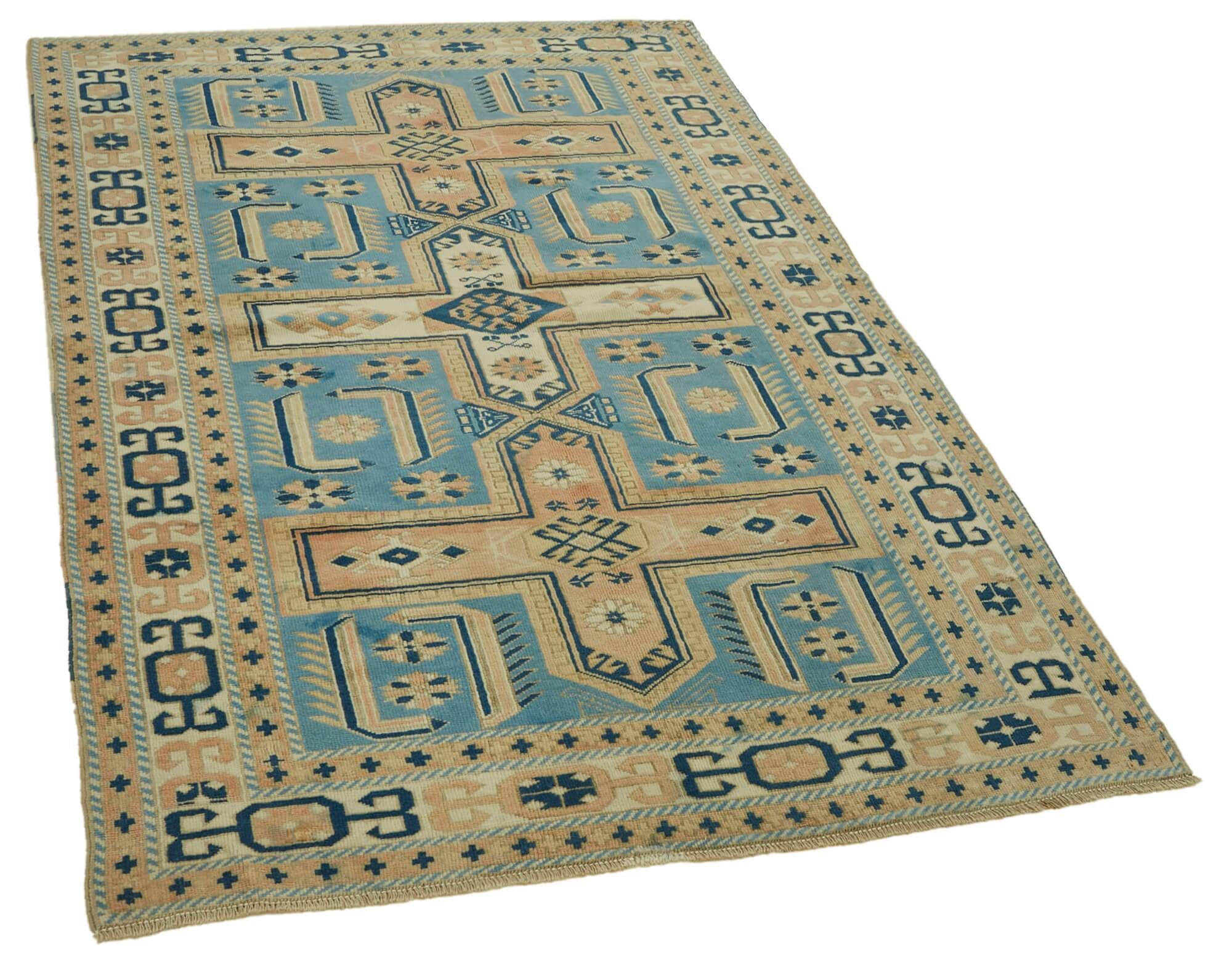 Turkish Vintage Anatolian Rug 123 cm x 189 cm