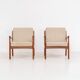 Pair of “Senator” easy chairs by Ole Wanscher for France & Son