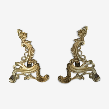 Pair of bronze channels Louis XV
