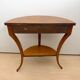 Biedermeier demi-lune console in cherry wood & birch wood, Franconia, 1830