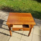 Cherry wood side table and small desk