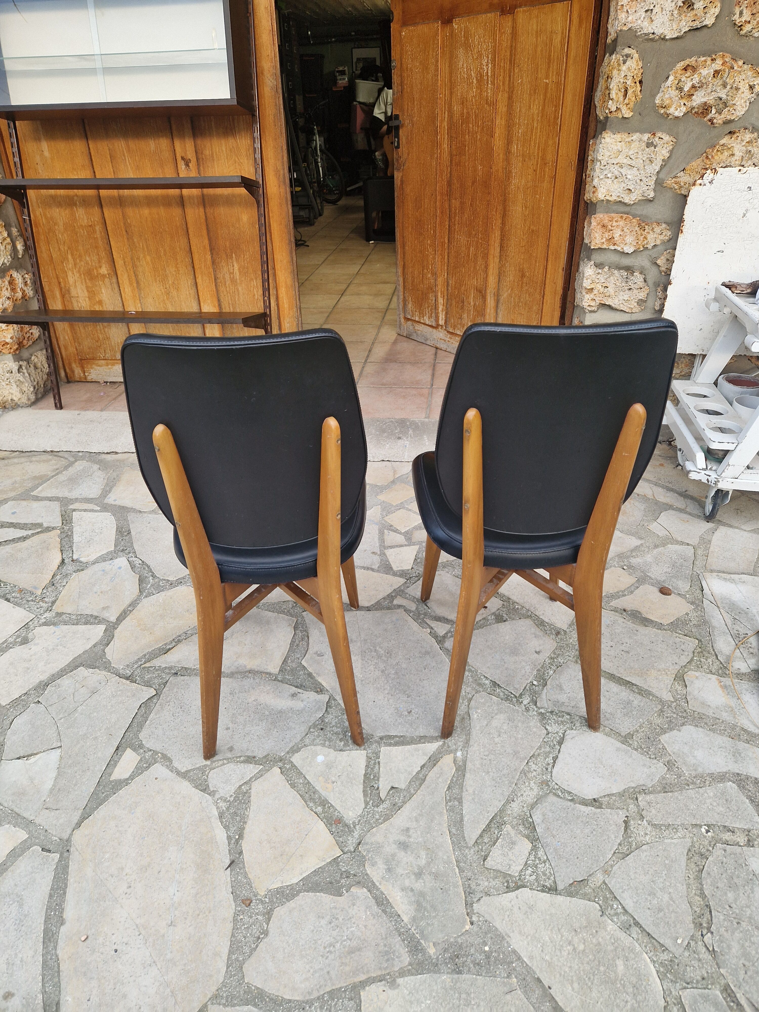 Paire de chaises scandinaves