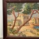 Oil on isorel, mediterranean, marine signed impressionist henri bargin