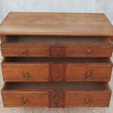 Commode style Louis XVI en chêne