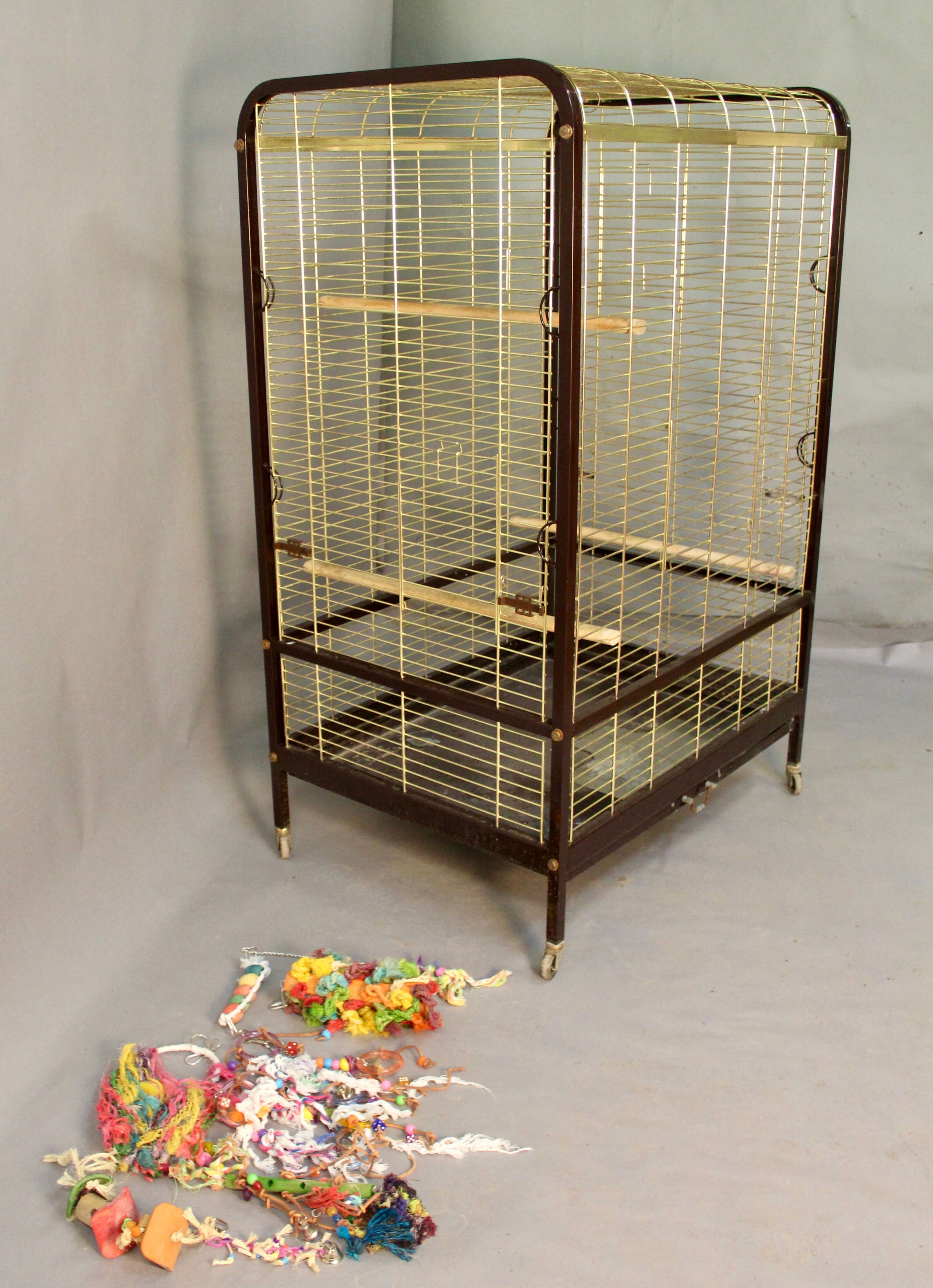 Large vintage parrot cage