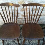 Mismatched bistro chairs