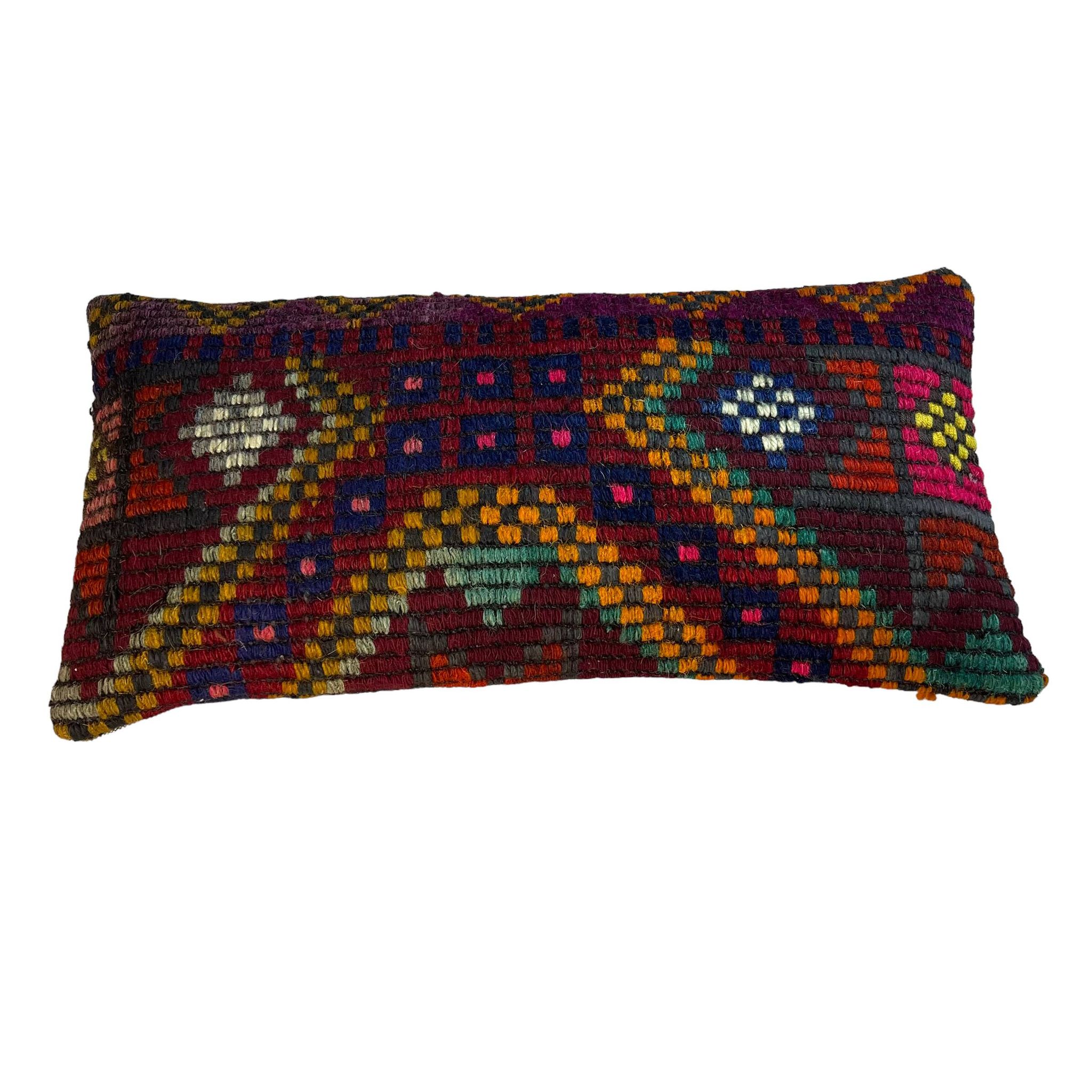 Vintage Turkish Kilim Cushion Cover , 30 x 60 cm