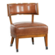 Vintage design armchair / cocktail chair made of sheepskin leather