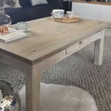 Weathered farmhouse coffee table