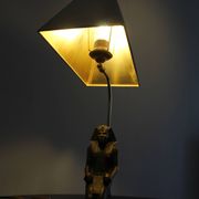 Lampe de table Hollywood Regency décor Pharaon, années 1070