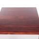Square Danish designer Rosewood coffee table, 1970s