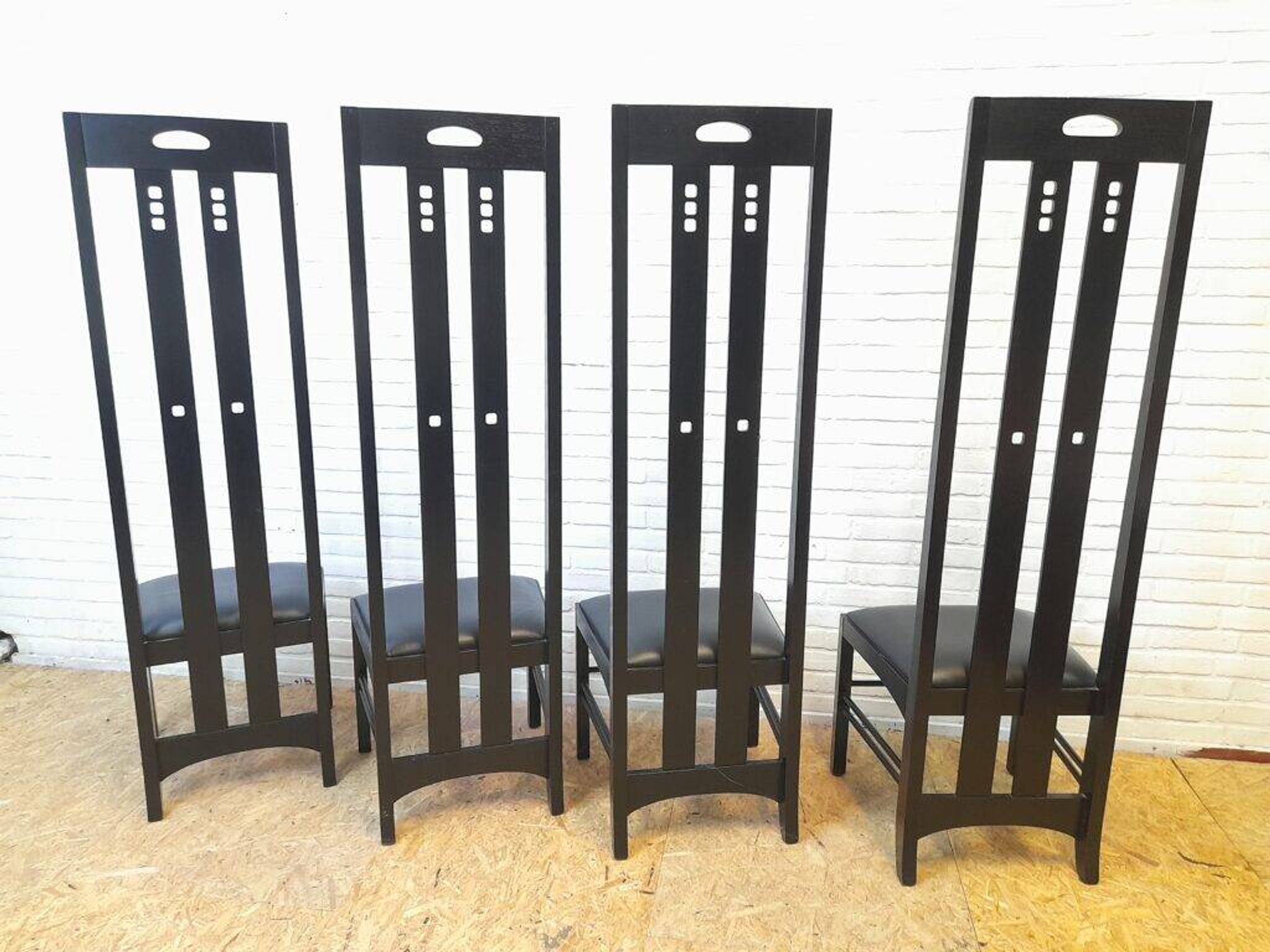 Set of 4 Ingram chairs by Charles Rennie Mackintosh