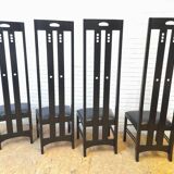 Set of 4 Ingram chairs by Charles Rennie Mackintosh