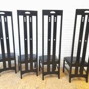 Set of 4 Ingram chairs by Charles Rennie Mackintosh